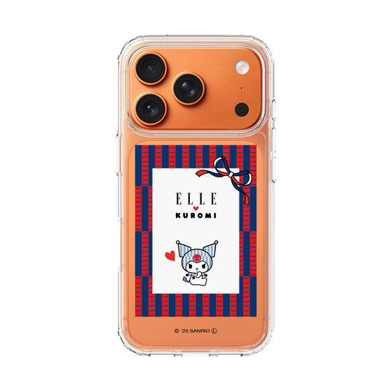 スリムプロテクションケース［ ELLE×マイメロディ＆クロミ - トリコロールカラーグラフィック6 ］