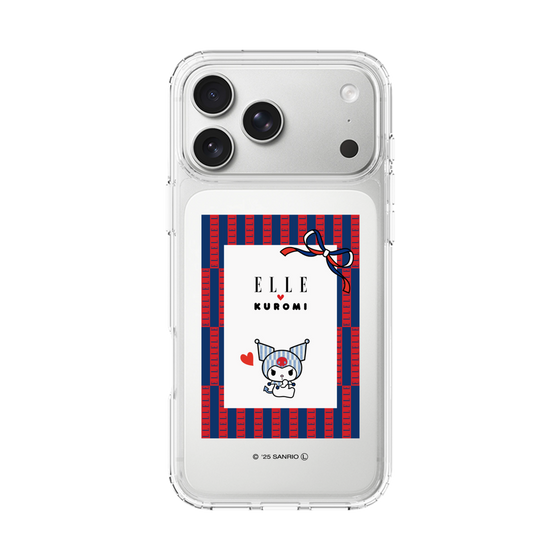 スリムプロテクションケース［ ELLE×マイメロディ＆クロミ - トリコロールカラーグラフィック6 ］