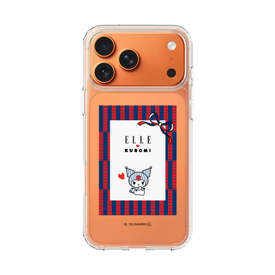 スリムプロテクションケース［ ELLE×マイメロディ＆クロミ - トリコロールカラーグラフィック6 ］