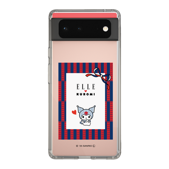 スリムプロテクションケース［ ELLE×マイメロディ＆クロミ - トリコロールカラーグラフィック6 ］