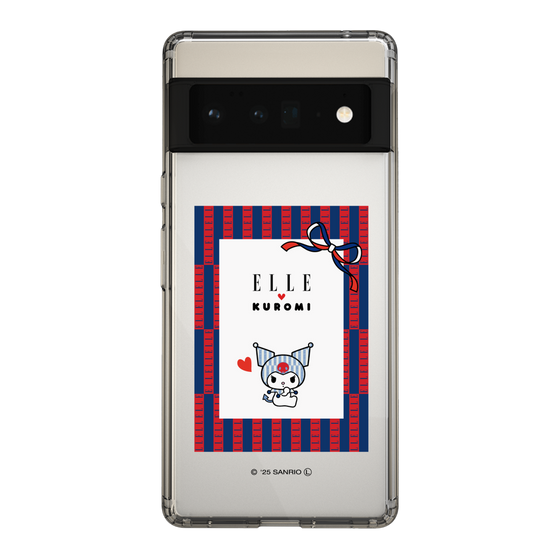 スリムプロテクションケース［ ELLE×マイメロディ＆クロミ - トリコロールカラーグラフィック6 ］