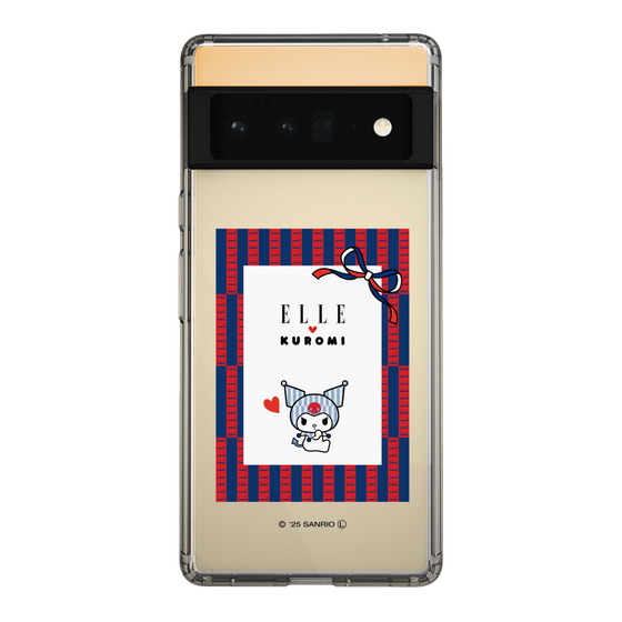 スリムプロテクションケース［ ELLE×マイメロディ＆クロミ - トリコロールカラーグラフィック6 ］