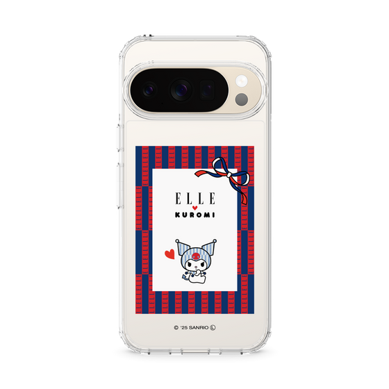 スリムプロテクションケース［ ELLE×マイメロディ＆クロミ - トリコロールカラーグラフィック6 ］