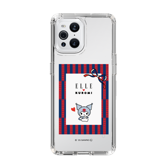 スリムプロテクションケース［ ELLE×マイメロディ＆クロミ - トリコロールカラーグラフィック6 ］
