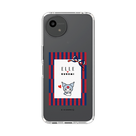 スリムプロテクションケース［ ELLE×マイメロディ＆クロミ - トリコロールカラーグラフィック6 ］