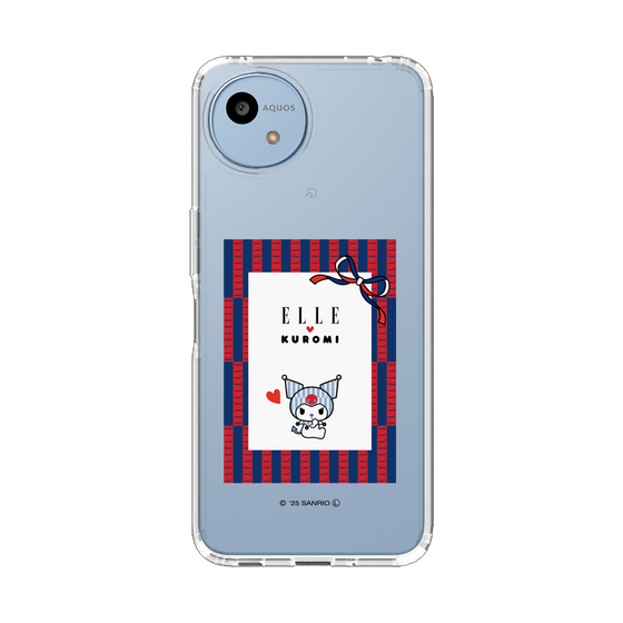 スリムプロテクションケース［ ELLE×マイメロディ＆クロミ - トリコロールカラーグラフィック6 ］