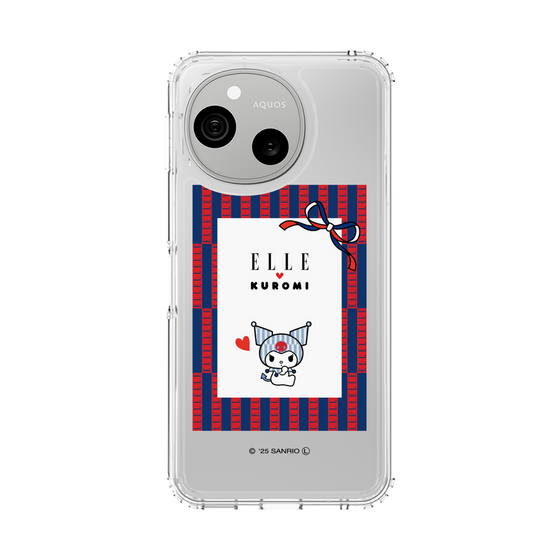 スリムプロテクションケース［ ELLE×マイメロディ＆クロミ - トリコロールカラーグラフィック6 ］