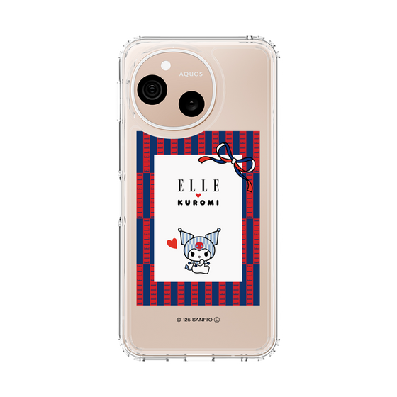 スリムプロテクションケース［ ELLE×マイメロディ＆クロミ - トリコロールカラーグラフィック6 ］