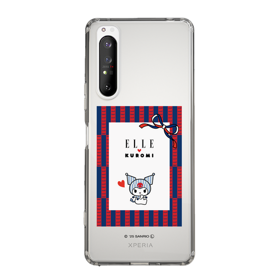 スリムプロテクションケース［ ELLE×マイメロディ＆クロミ - トリコロールカラーグラフィック6 ］