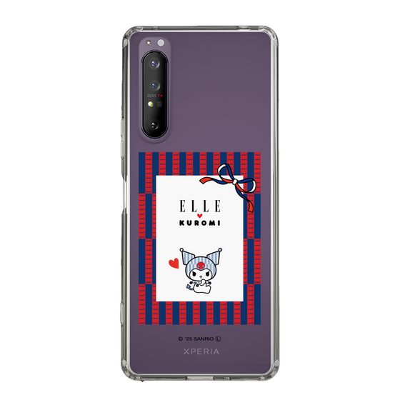 スリムプロテクションケース［ ELLE×マイメロディ＆クロミ - トリコロールカラーグラフィック6 ］