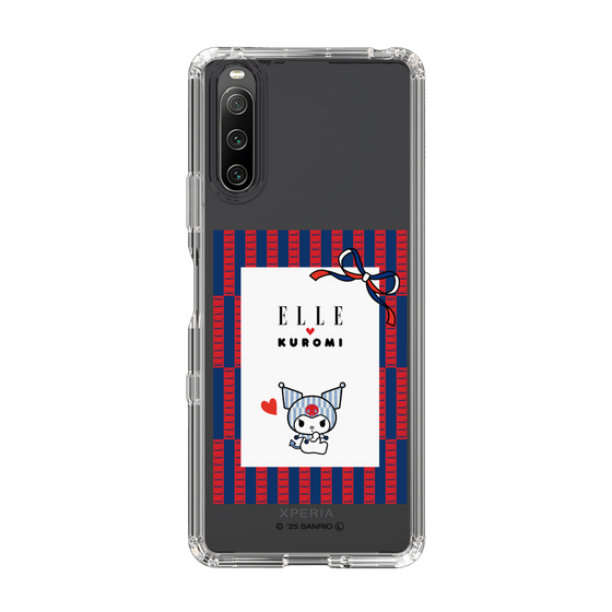 スリムプロテクションケース［ ELLE×マイメロディ＆クロミ - トリコロールカラーグラフィック6 ］