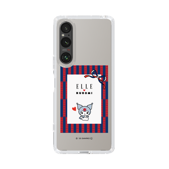 スリムプロテクションケース［ ELLE×マイメロディ＆クロミ - トリコロールカラーグラフィック6 ］
