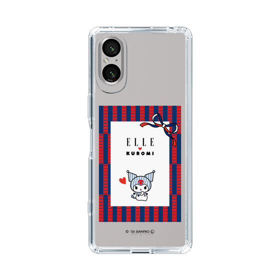 スリムプロテクションケース［ ELLE×マイメロディ＆クロミ - トリコロールカラーグラフィック6 ］