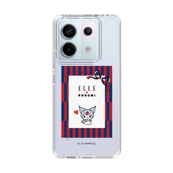 スリムプロテクションケース［ ELLE×マイメロディ＆クロミ - トリコロールカラーグラフィック6 ］