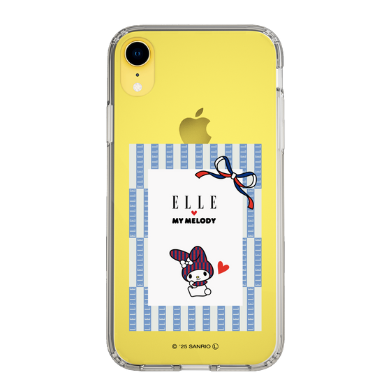 スリムプロテクションケース［ ELLE×マイメロディ＆クロミ - トリコロールカラーグラフィック7 ］