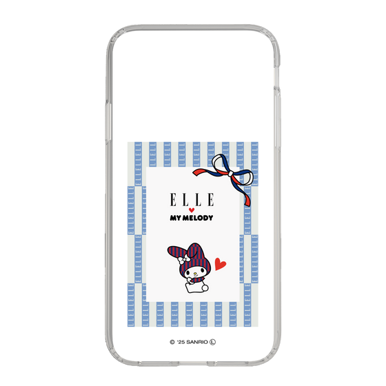 スリムプロテクションケース［ ELLE×マイメロディ＆クロミ - トリコロールカラーグラフィック7 ］