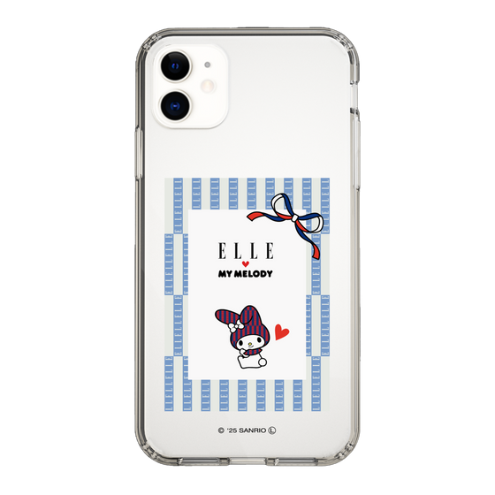 スリムプロテクションケース［ ELLE×マイメロディ＆クロミ - トリコロールカラーグラフィック7 ］