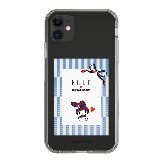 スリムプロテクションケース［ ELLE×マイメロディ＆クロミ - トリコロールカラーグラフィック7 ］