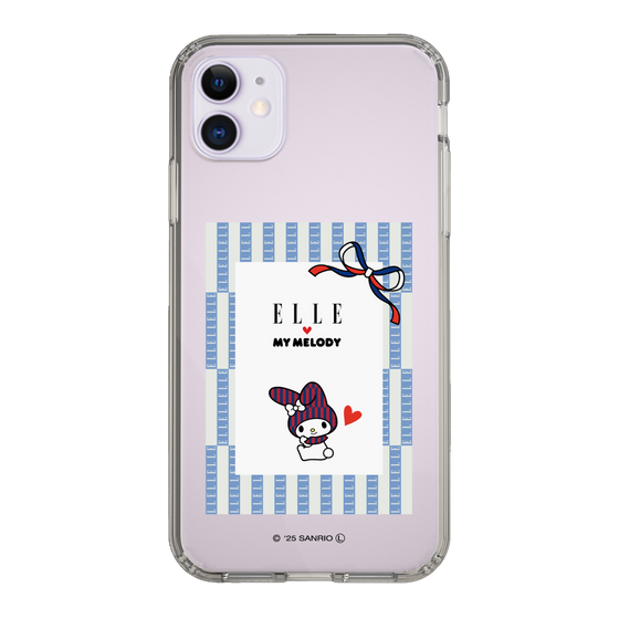 スリムプロテクションケース［ ELLE×マイメロディ＆クロミ - トリコロールカラーグラフィック7 ］