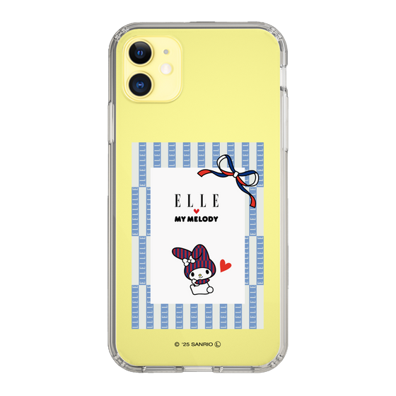 スリムプロテクションケース［ ELLE×マイメロディ＆クロミ - トリコロールカラーグラフィック7 ］