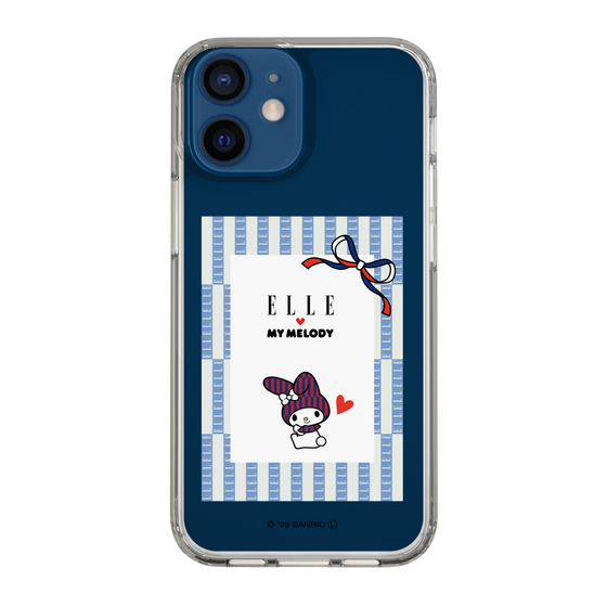 スリムプロテクションケース［ ELLE×マイメロディ＆クロミ - トリコロールカラーグラフィック7 ］