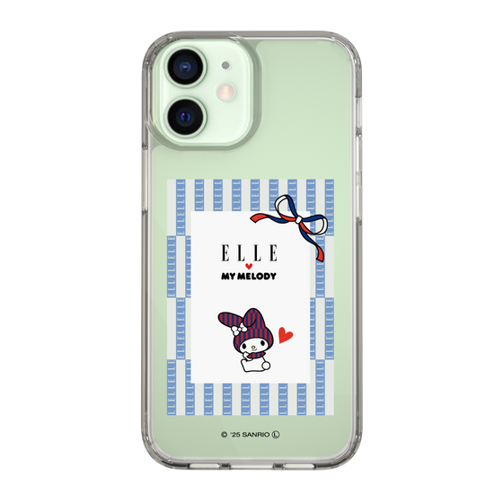 スリムプロテクションケース［ ELLE×マイメロディ＆クロミ - トリコロールカラーグラフィック7 ］