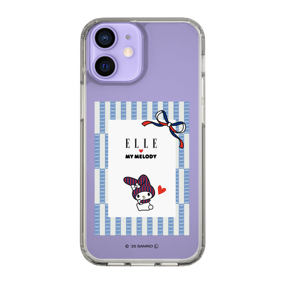 スリムプロテクションケース［ ELLE×マイメロディ＆クロミ - トリコロールカラーグラフィック7 ］