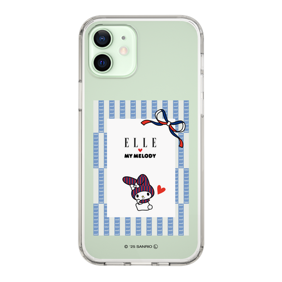 スリムプロテクションケース［ ELLE×マイメロディ＆クロミ - トリコロールカラーグラフィック7 ］
