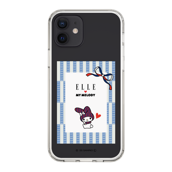 スリムプロテクションケース［ ELLE×マイメロディ＆クロミ - トリコロールカラーグラフィック7 ］