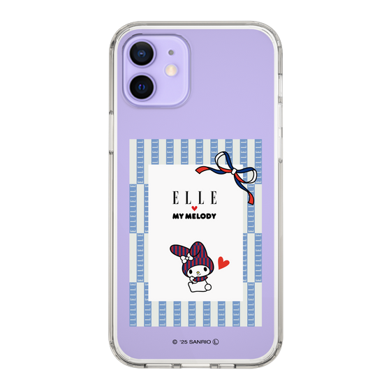 スリムプロテクションケース［ ELLE×マイメロディ＆クロミ - トリコロールカラーグラフィック7 ］