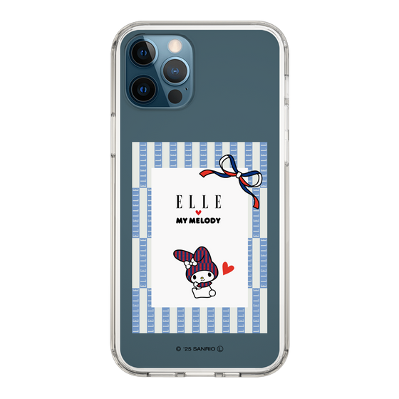 スリムプロテクションケース［ ELLE×マイメロディ＆クロミ - トリコロールカラーグラフィック7 ］