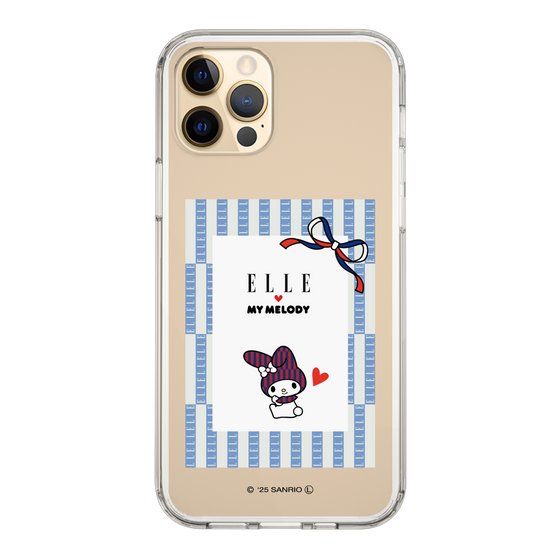 スリムプロテクションケース［ ELLE×マイメロディ＆クロミ - トリコロールカラーグラフィック7 ］
