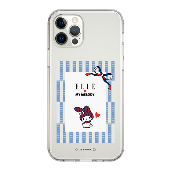 スリムプロテクションケース［ ELLE×マイメロディ＆クロミ - トリコロールカラーグラフィック7 ］