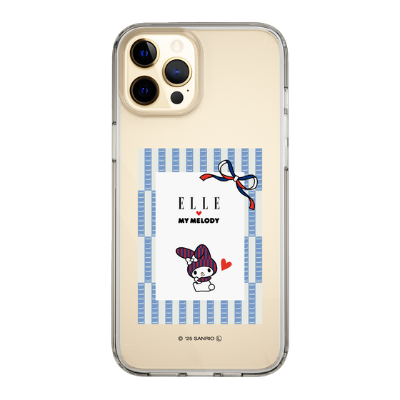 スリムプロテクションケース［ ELLE×マイメロディ＆クロミ - トリコロールカラーグラフィック7 ］