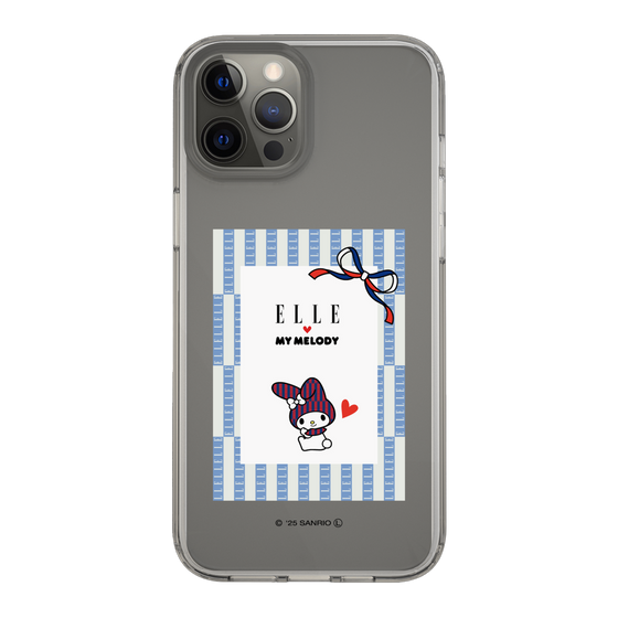 スリムプロテクションケース［ ELLE×マイメロディ＆クロミ - トリコロールカラーグラフィック7 ］