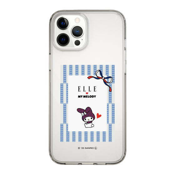 スリムプロテクションケース［ ELLE×マイメロディ＆クロミ - トリコロールカラーグラフィック7 ］