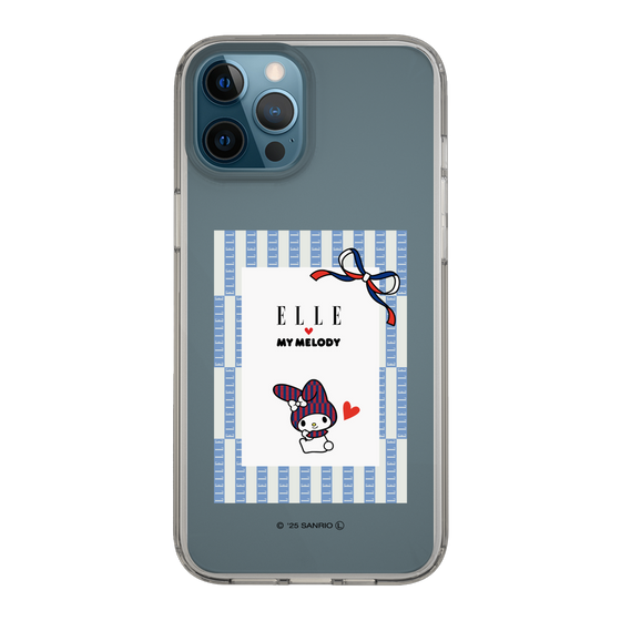 スリムプロテクションケース［ ELLE×マイメロディ＆クロミ - トリコロールカラーグラフィック7 ］