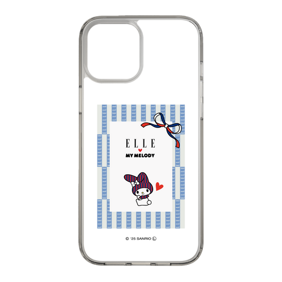 スリムプロテクションケース［ ELLE×マイメロディ＆クロミ - トリコロールカラーグラフィック7 ］
