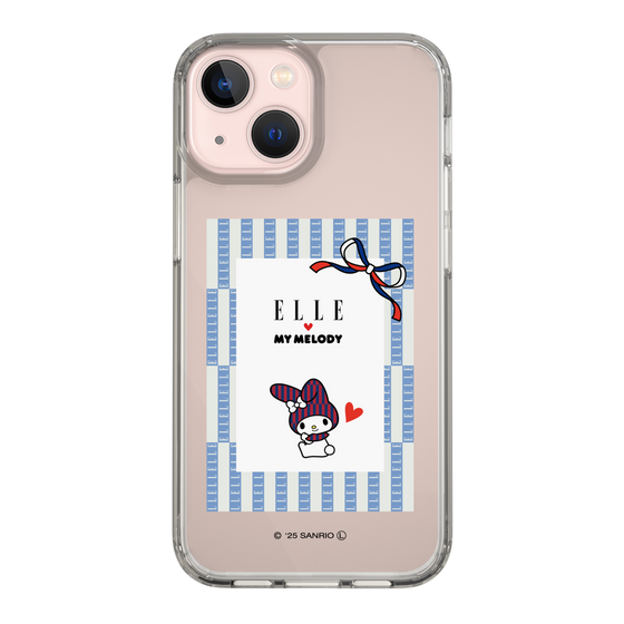 スリムプロテクションケース［ ELLE×マイメロディ＆クロミ - トリコロールカラーグラフィック7 ］