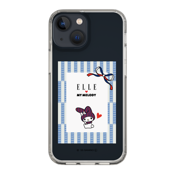 スリムプロテクションケース［ ELLE×マイメロディ＆クロミ - トリコロールカラーグラフィック7 ］