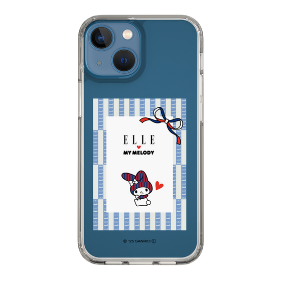 スリムプロテクションケース［ ELLE×マイメロディ＆クロミ - トリコロールカラーグラフィック7 ］