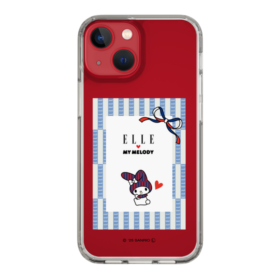 スリムプロテクションケース［ ELLE×マイメロディ＆クロミ - トリコロールカラーグラフィック7 ］