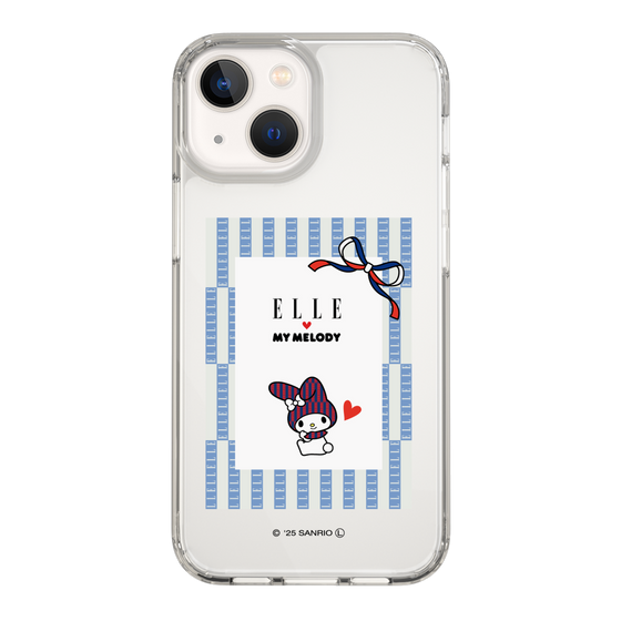 スリムプロテクションケース［ ELLE×マイメロディ＆クロミ - トリコロールカラーグラフィック7 ］