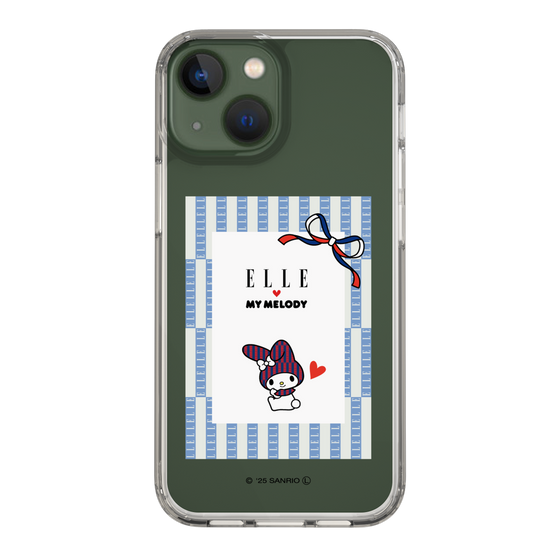 スリムプロテクションケース［ ELLE×マイメロディ＆クロミ - トリコロールカラーグラフィック7 ］