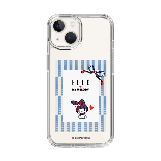 スリムプロテクションケース［ ELLE×マイメロディ＆クロミ - トリコロールカラーグラフィック7 ］