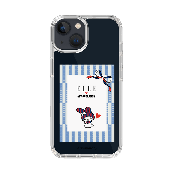 スリムプロテクションケース［ ELLE×マイメロディ＆クロミ - トリコロールカラーグラフィック7 ］
