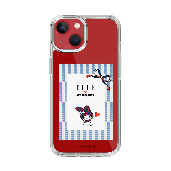 スリムプロテクションケース［ ELLE×マイメロディ＆クロミ - トリコロールカラーグラフィック7 ］