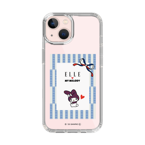 スリムプロテクションケース［ ELLE×マイメロディ＆クロミ - トリコロールカラーグラフィック7 ］