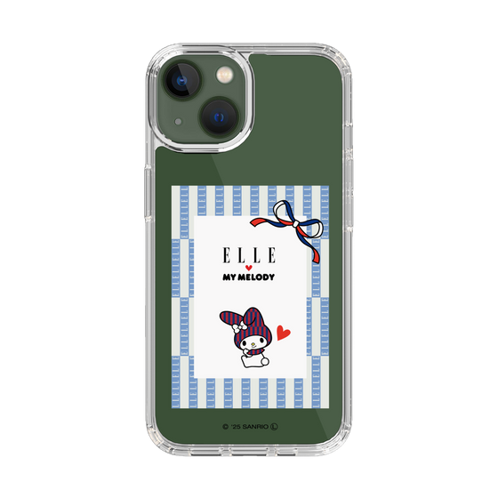スリムプロテクションケース［ ELLE×マイメロディ＆クロミ - トリコロールカラーグラフィック7 ］