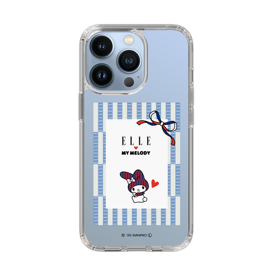 スリムプロテクションケース［ ELLE×マイメロディ＆クロミ - トリコロールカラーグラフィック7 ］